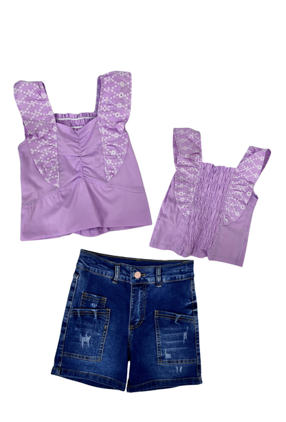 Conjunto Short Jean